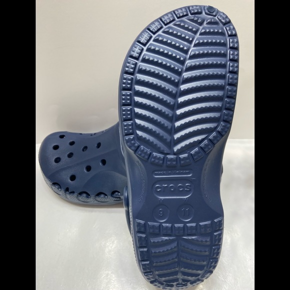 NEW Crocs Baya Comfort Clogs Slip On Sandals Shoes Navy Blue 5-13 - Picture 4 of 8